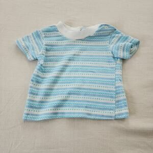 Vintage Striped Blue Tee 6-12 months
